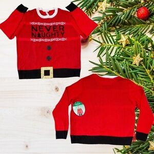 NWT Adult Unisex S/M “Never Naughty” Christmas Sweater